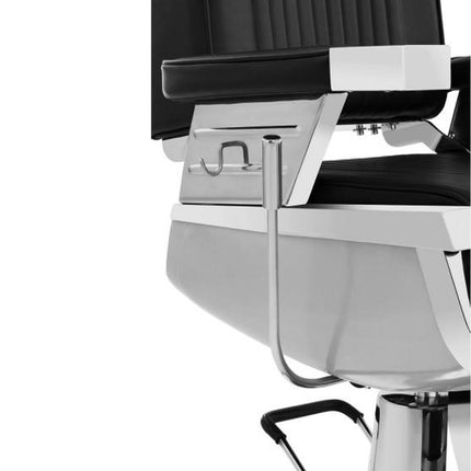 Professional Barber hairdressing chair with swivel footrest LUXURIA Physa black