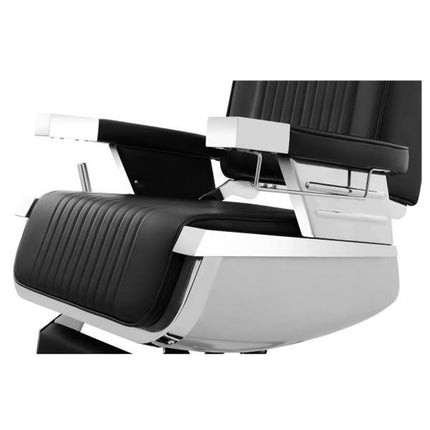 Professional Barber hairdressing chair with swivel footrest LUXURIA Physa black