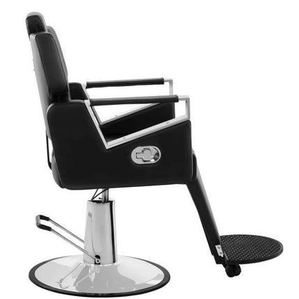 Professional Barber hairdressing chair with rotating footrest TURIN Physa black