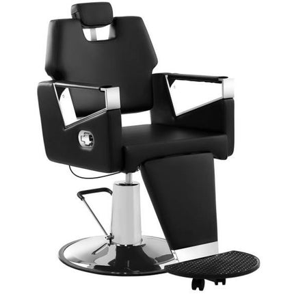 Professional Barber hairdressing chair with rotating footrest TURIN Physa black