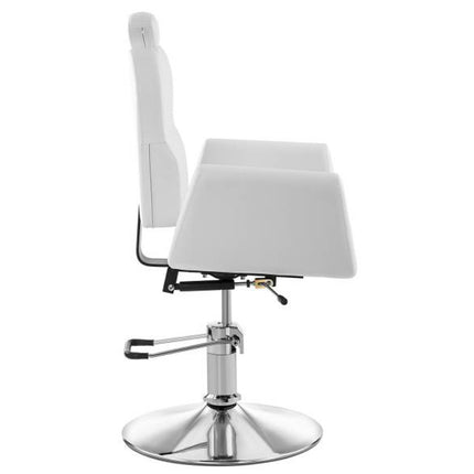 Professional hairdressing chair cosmetic swivel LIVORNO Physa white