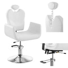 Professional hairdressing chair cosmetic swivel LIVORNO Physa white