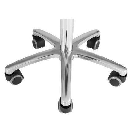 Table stool hocker saddle mobile on wheels Physa SORANO black