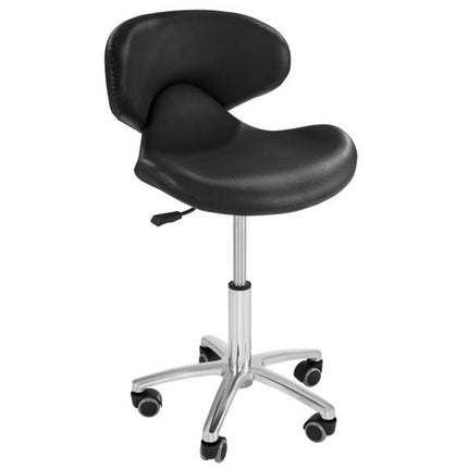 Mobile cosmetic chair on wheels Physa ANDRIA black