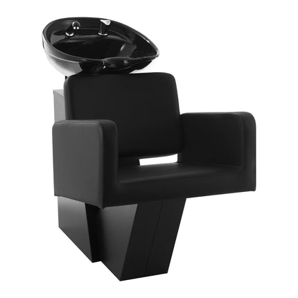 Washing machine sink with hairdresser chair Physa TERMOLI black