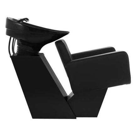 Washing machine sink with hairdresser chair Physa TERMOLI black