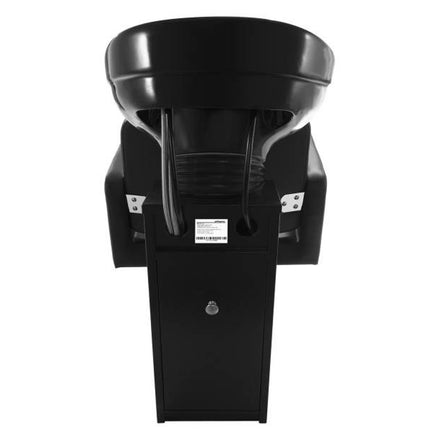 Washing machine sink with hairdresser chair Physa TERMOLI black