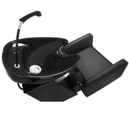 Washing machine sink with hairdresser chair Physa TERMOLI black