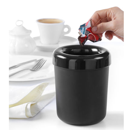 Table garbage can or tin can black plastic wed. 130mm - Hendi 421574