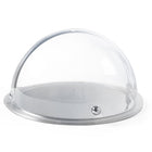 Round stainless steel tray with rolltop cover. 380mm - Hendi 424001