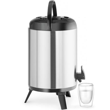 Hendi Catering thermos, thermal container with tap for hot and cold water, 10 l