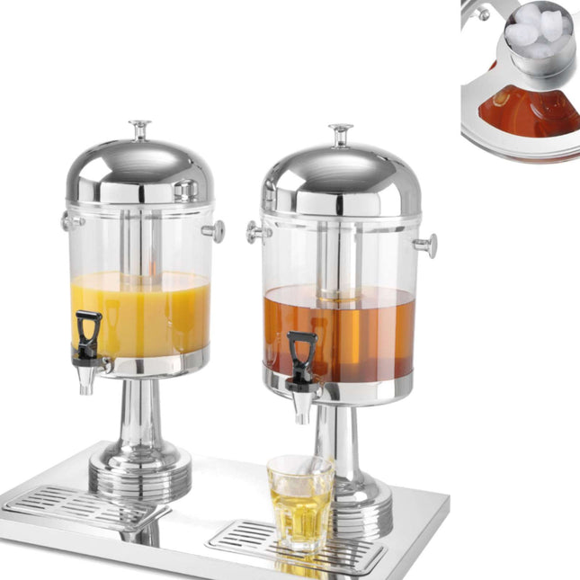 Hendi Dispenser for beverage juices cooled double 2 x 8L