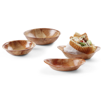 Wooden bowl round kitchen wed 150mm height 38mm - Hendi 425701