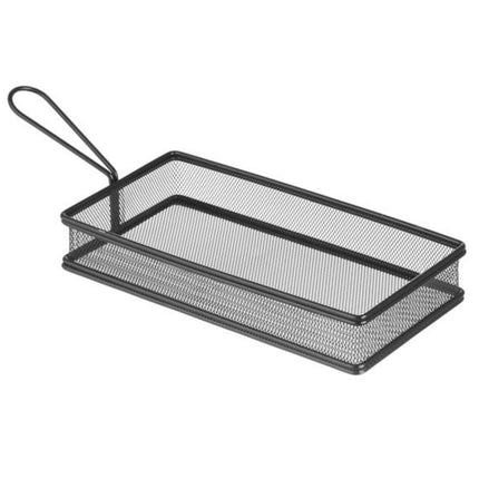 Hendi Basket for serving fried snacks with handle black 255x153x45 mm – image 2