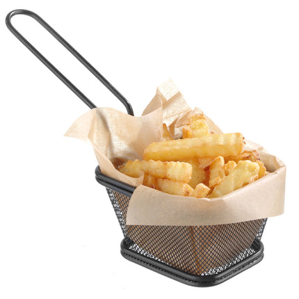 Hendi Fried snack basket with handle black 105x90x60 mm – image 4