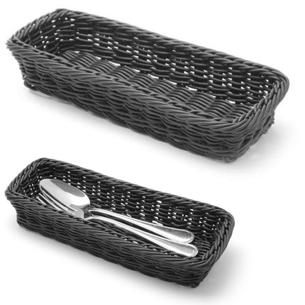 Hendi Cutlery basket forks knives spoons black 270x100x45 mm - Hendi 426098
