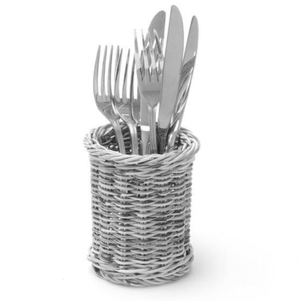 Hendi Knife basket for cutlery fork knives spoons round grey melange sl. 100x120 mm – image 3