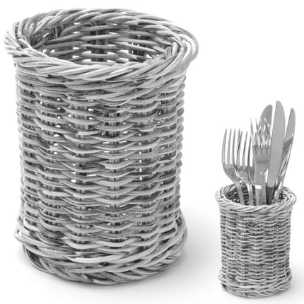 Hendi Knife basket for cutlery fork knives spoons round grey melange sl. 100x120 mm