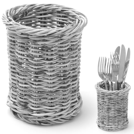 Hendi Knife basket for cutlery fork knives spoons round grey melange sl. 100x120 mm