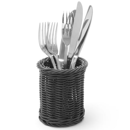 Hendi Knife basket for cutlery fork knives spoons round black wed. 100x120 mm – image 3