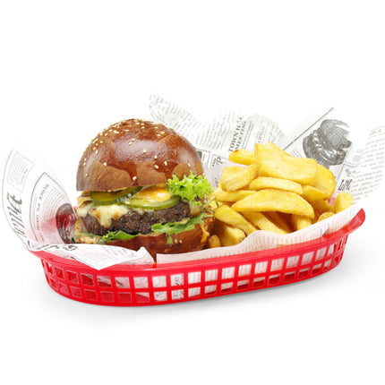 Hendi Red oval bread basket 6 pcs – image 3