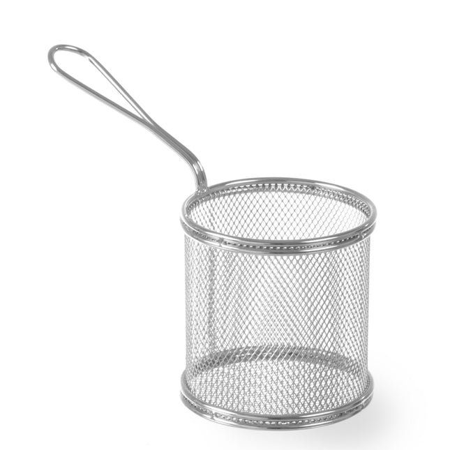 Hendi Mini basket for fried snacks stainless steel 90mm height 90mm