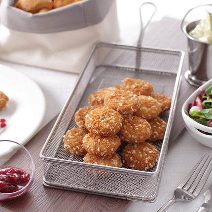 Mini basket for fried snacks stainless steel 275x130x45mm - Hendi 426356