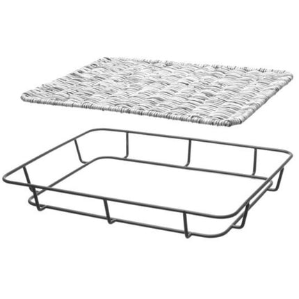 Hendi Bakery tray basket with stainless steel frame grey melange 400x300x50 mm – image 3