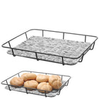 Hendi Bakery tray basket with stainless steel frame grey melange 400x300x50 mm