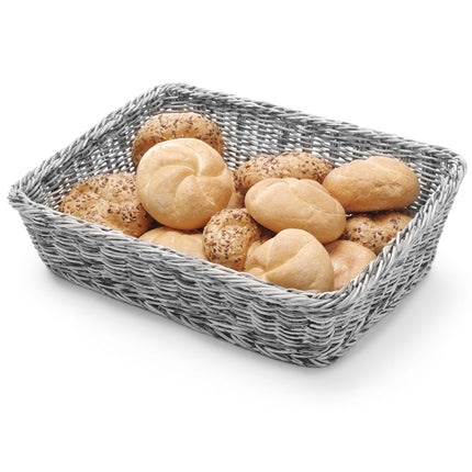 Hendi Bread display basket, slanted rectangular bread, gray 400x300x120 mm - Hendi 426661 – image 3