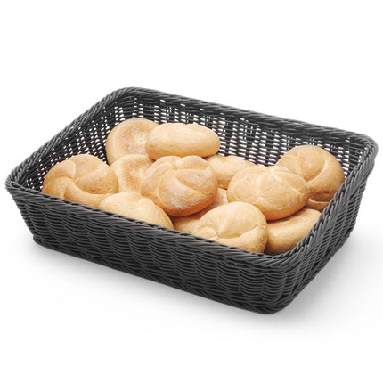 Hendi Baking basket slanted bread rectangular black 400x300x120 mm – image 3