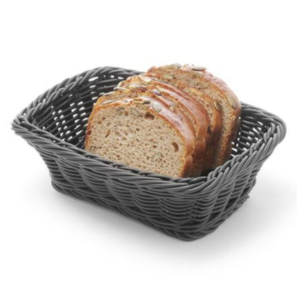 Hendi Rectangular bread basket polypropylene black 190x130x60 mm – image 3