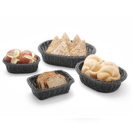 Hendi Rectangular bread basket polypropylene black 190x130x60 mm – image 4