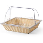 Polyrattan bread basket with ROLLTOP GN2/3 cover, 245mm - Hendi 426968