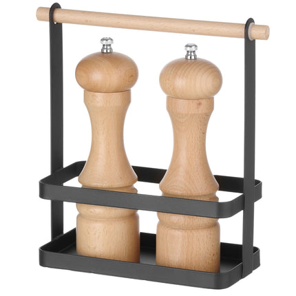 Hendi Table basket organizer for spices with wooden handle 23x10x24 cm – image 2