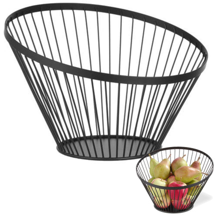 Hendi Wire bowl basket black fruit with matt coating: 300 mm