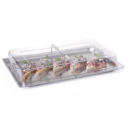 Transparent tilt cover for GN1/1 food exposure - Hendi 427415