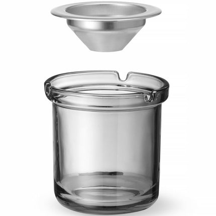 Hendi Glass ashtray with steel insert, dia. 98 x 99 mm – image 3