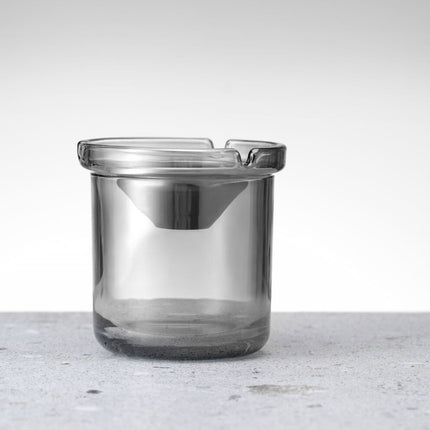 Hendi Glass ashtray with steel insert, dia. 98 x 99 mm – image 4