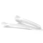 White plastic egg spoon ABS set 6pcs - Hendi 441503