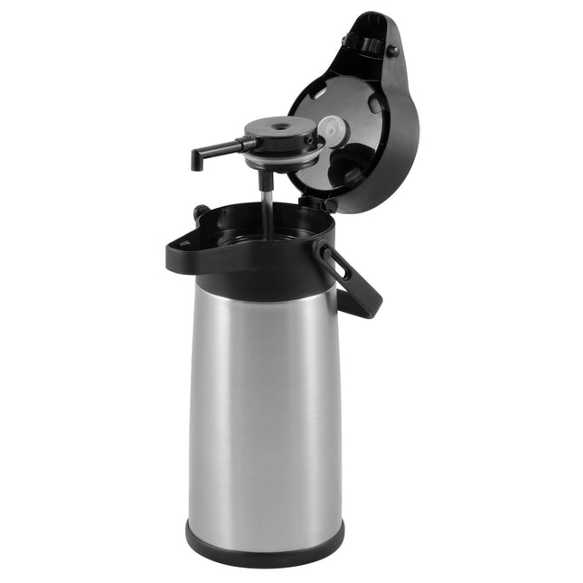 Hendi Thermos catering steel with hot drinks pump 2.2L