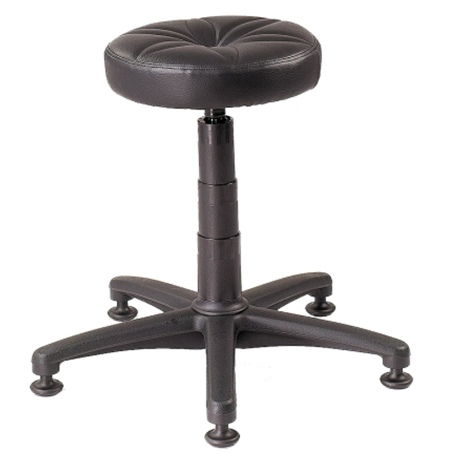 MEVA Swivel work stool for work on a stable base without wheels