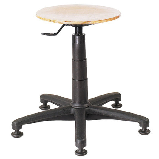 MEVA Workshop stool swivelling on stable base without wheels