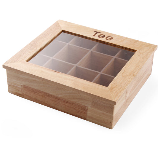 Hendi Wooden tea box display 30x28cm