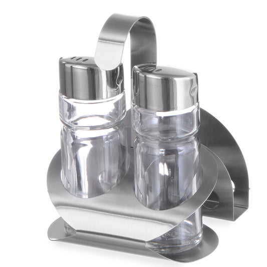 Hendi Spice set with stainless steel napkin salt and pepper