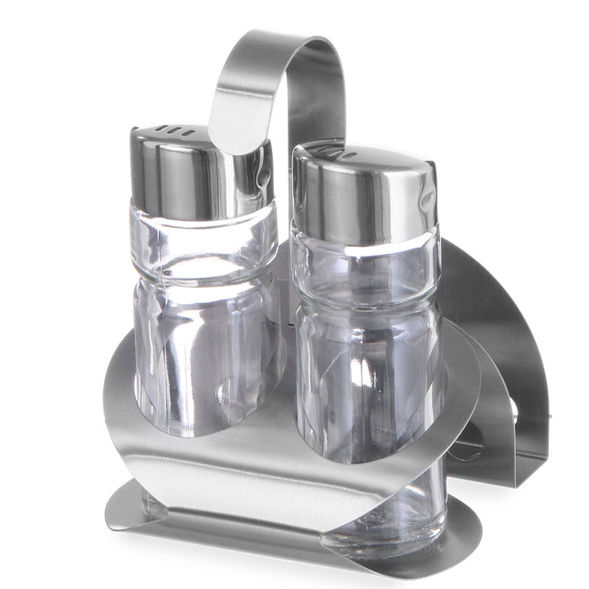 Hendi Spice set with stainless steel napkin salt and pepper