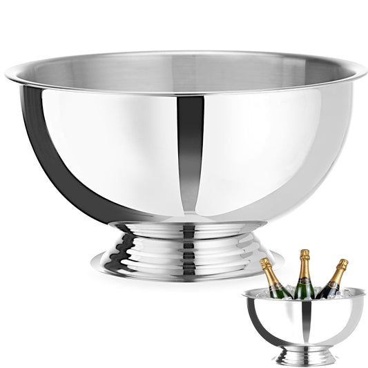 Bar Up Champagne punch bowl, steel, 13 l, diameter. 393x214 mm - silver