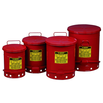 Fire-retardant waste basket and oiled clean - FM/UL certificates 38L