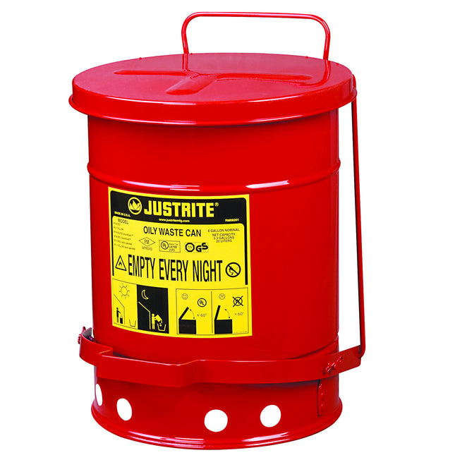 Fire-retardant waste basket and oiled clean - FM/ UL certificates 20L