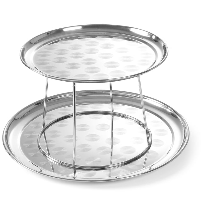 Hendi Paters of steel display bowls with seafood base